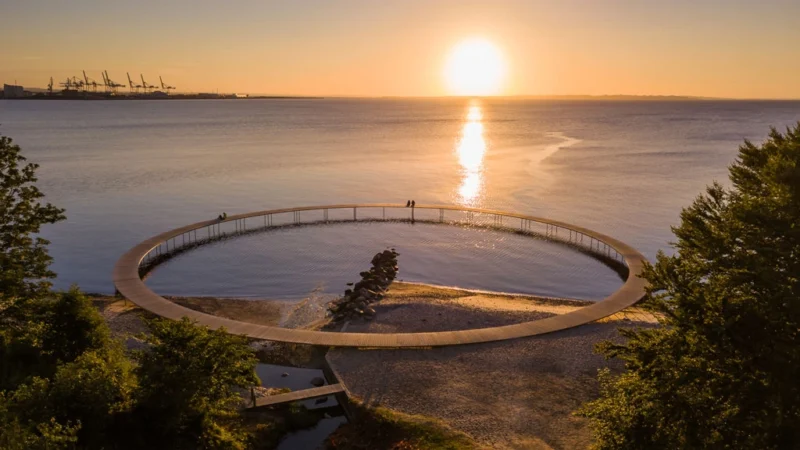 visit Aarhus with a stop at the Infinite Bridge