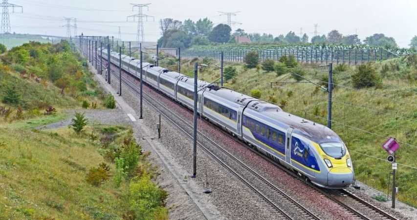 Paris via Eurostar train