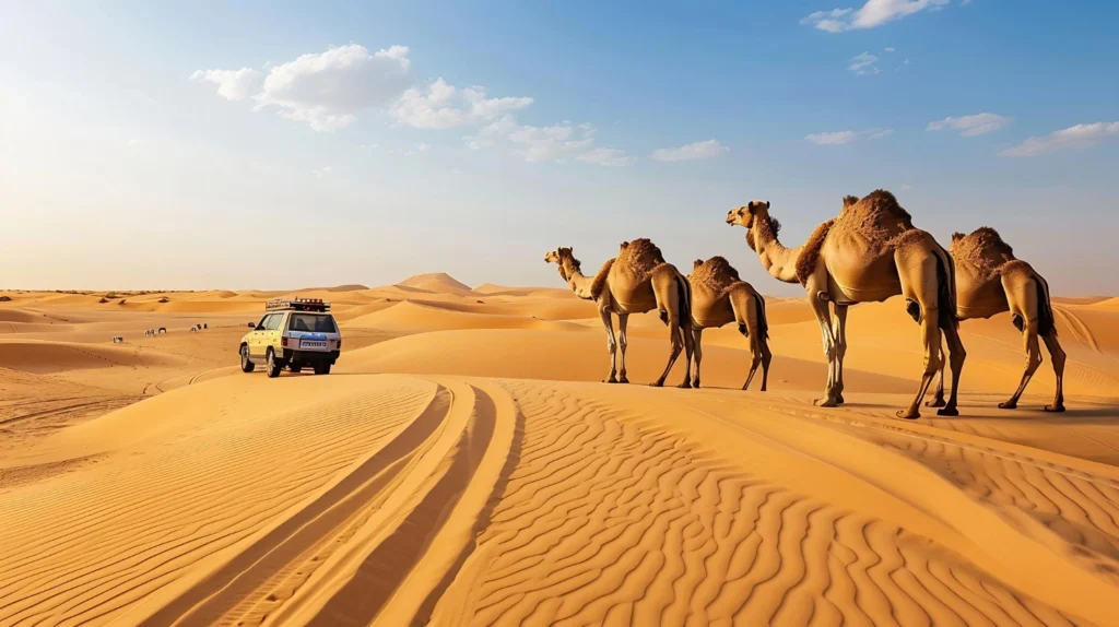 camel Ride in dubai dessert